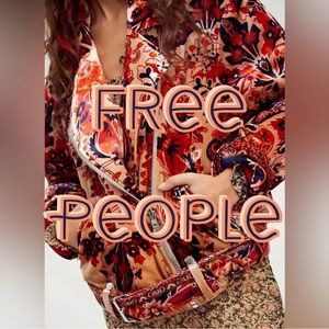Free People Bailey Velvet Moto Jacket